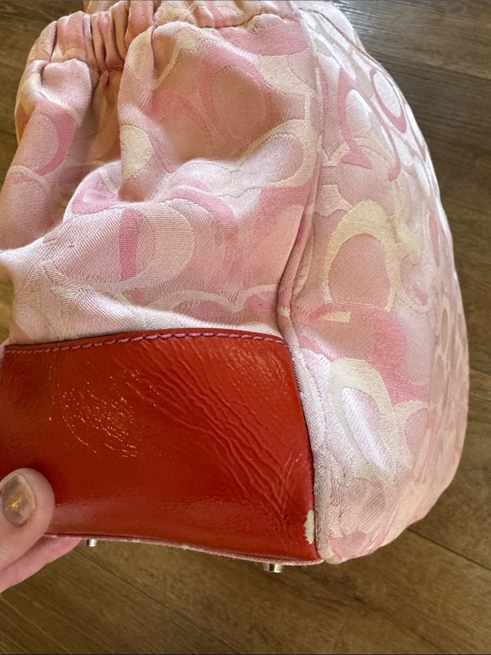 Coach y2k pink optic travel weekender bag with handtag - Picture 8 of 17